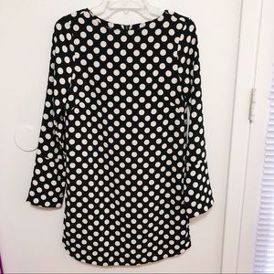 H&M Polka Dot Hunter Green Shift Dress